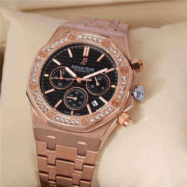 

brand luxury and women's watch exquisite rhinestone round dial business temperament wristwatch