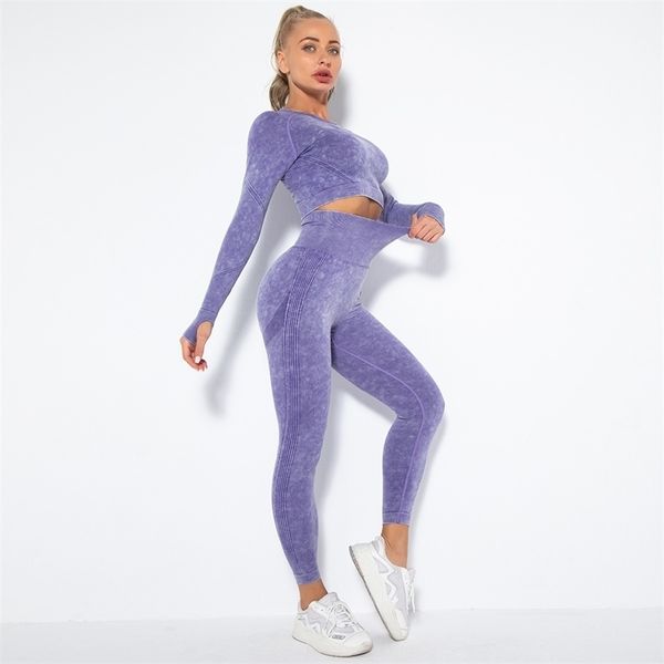 

womens two piece pants women winter seamless gym sets leggings tie dye workout yoga pants fitness clothing sports booty stretch push up legg, White