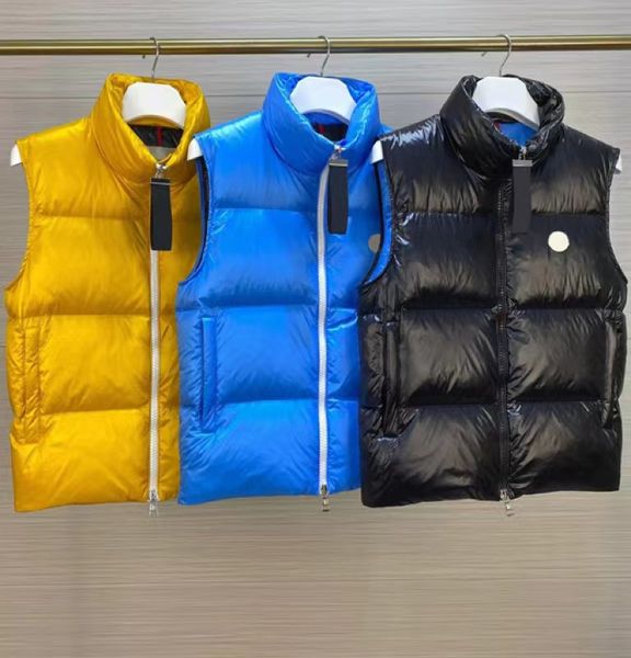 

mens designer puffer vest waistcoat men designers gilet women winter down vests bodywarmer waistcoats jacket puffer outdoor warm sleeveless, Black;white