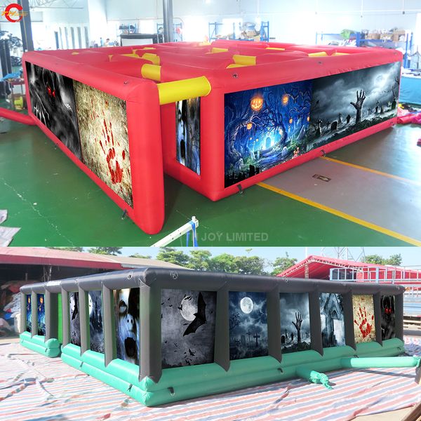 

outdoor activities giant inflatable haunted house maze for halloween