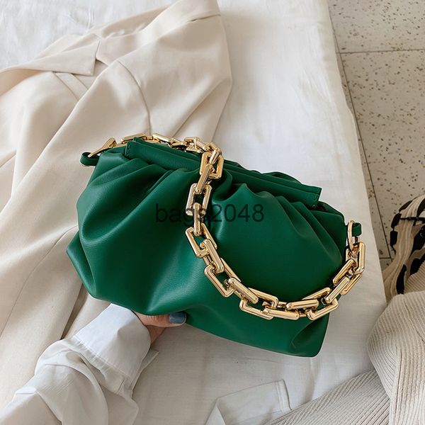 

bvs evening bags woman bag fashion designer shoulder armpit messenger bags ladies bag popular new style wide gold chain nice handbag