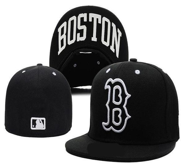

2019 new boston red in navy blue color fitted flat hats red b letter e, Blue;gray