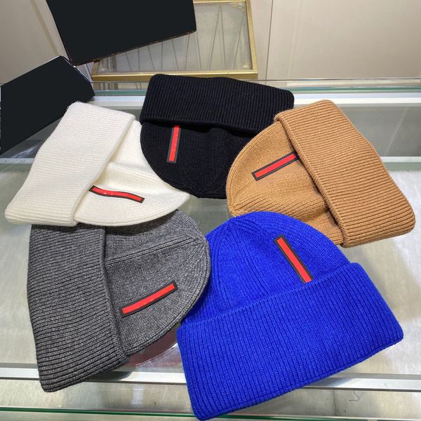 

fashion designer beanie for man woman luxury hat casquette bucket baseball cap cashmere wool knitted beanies buckets outdoor warm hats skull, Blue;gray