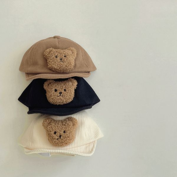 

caps hats baby hat infant boys bear cap warm girls baseball caps 220907, Yellow
