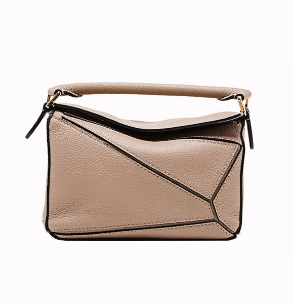 

single shoulder bag handbag belt totes bag designer women's fashion mini puzzle genuine leather handbags shoulders strap pochette cross