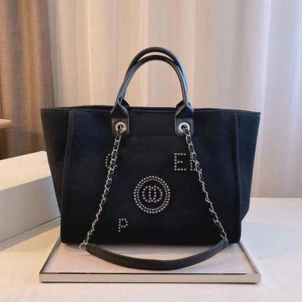 

fashion luxury women's handbags beach bags brand ch pearl label canvas women pack evening bag designers small female bobby backpack min, Black;red