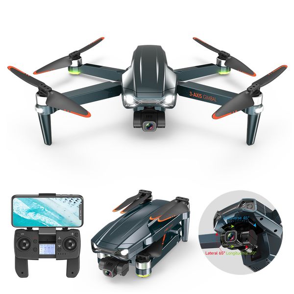 

F186 Obstacle avoidance Drones three-axis gimbal aerial camera 4k dual-camera GPS positioning one-key return 1200 meters flight map transmission