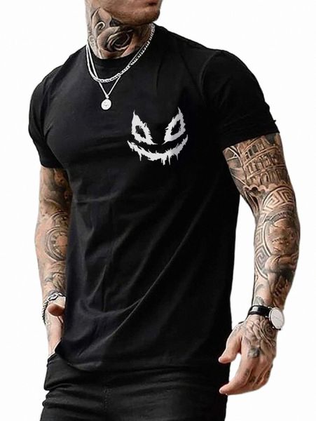

men's t-shirts men expression print tee 2022 new h4qj#, White;black