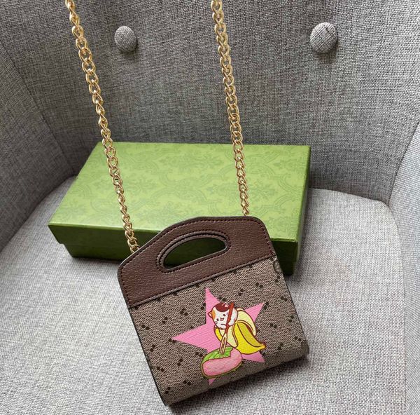 

designer mini purse cartoon fashion chain shoulder bags lady wallet card holder luxury handbags women clutch crossbody bags with box