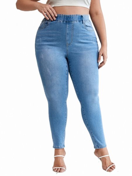 

women's jeans plus high waist cat scratch skinny jeans e0sy#, Blue