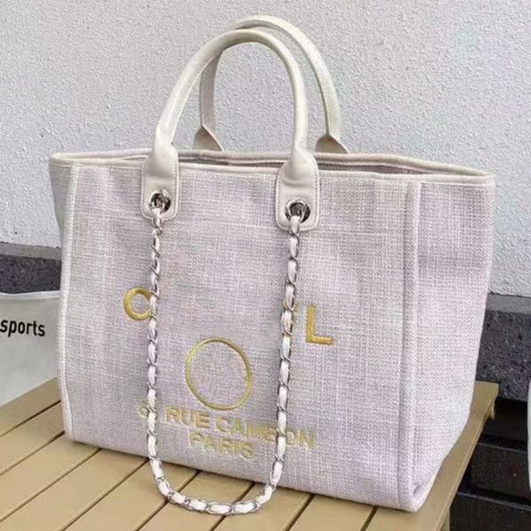 

luxury women's fashion handbags beach bags ch brand canvas embroidered label women packs evening bag classic big handbag designers larg