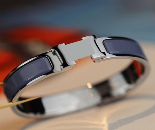 

fashion copper enamel gold bangle for women designer luxury je, Black