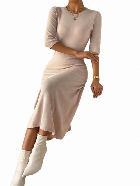 

women's sweaters solid round neck sweater dress j1q0#, White;black