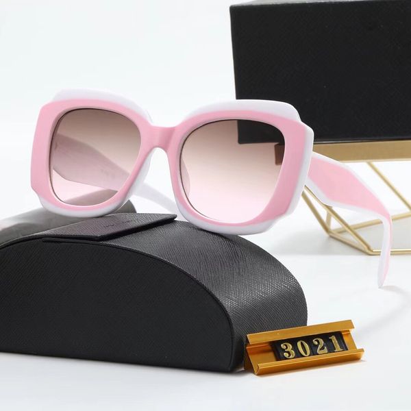 

designer sunglasses summer beach glasses fashion full frame sunglasses mens women 6 colors good quality 3021, White;black