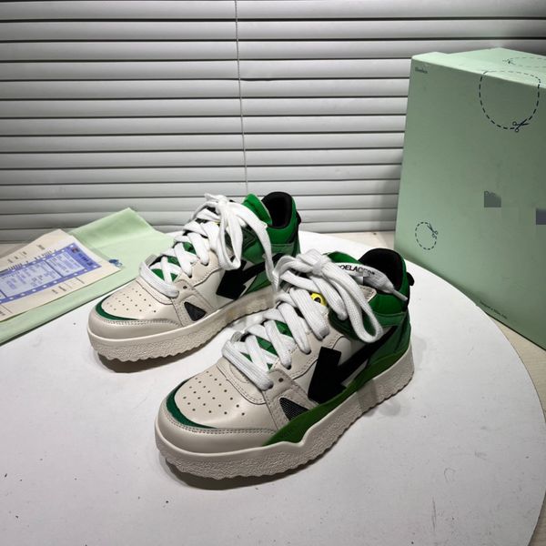 

designer trainer sneaker virgil casual shoes calfskin leather black white green red blue leather 0828