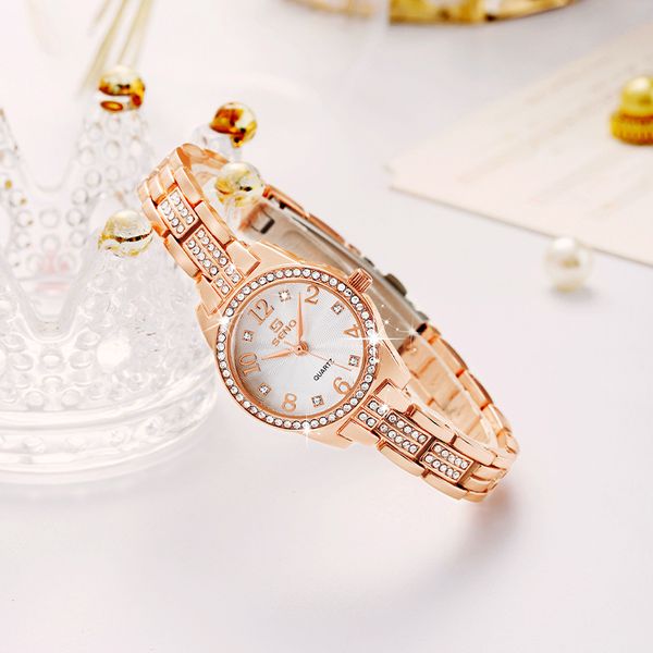 

fashion women wristwatches temperament designers quartz diamond watches stainless steel waterproof wristwatch relojes de lujo for lady high-, Slivery;brown