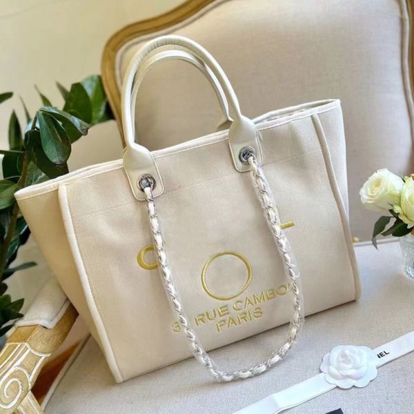 

fashion luxury women's handbags beach bags ch brand canvas embroidered label women packs evening bag classic big handbag designers larg