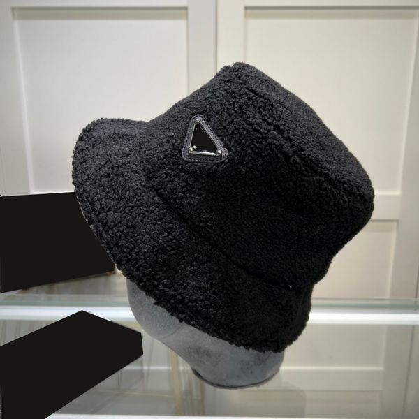 

fashion wide brim hats winter bucket hat beanie designer luxury casquette men baseball cap cashmere wool knitted beanies buckets outdoor war, Blue;gray