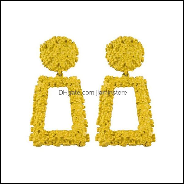 

dangle chandelier 6 pairs of statement pendant earrings metal geometric square raised design earrings colors drop delivery 2021 jewe dhcby, Silver