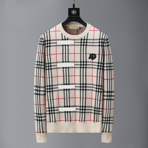 

2022 popular men designer sweater letter embroidery winter autumn01, White;black