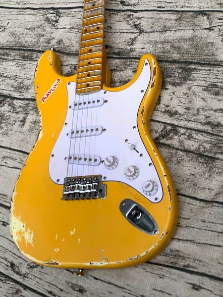 

aged/relic quality electric guitar yngwie malmsteen play loud scalloped fingerboard