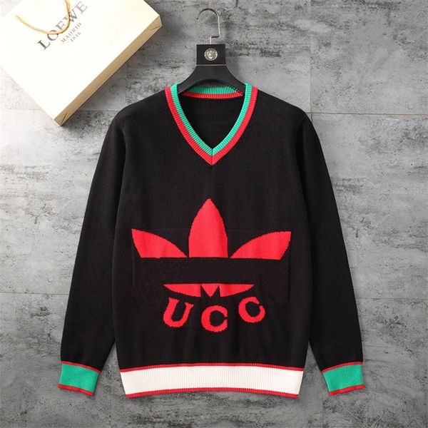 

2023 designer classic mens clothing chest letter sweater fashion animal letter casual autumn winter hoodie pullover men women crew neck swea, White;black