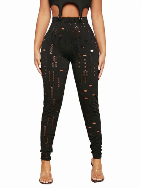 

women's shorts sxy high waist ripped solid leggings j109#, White;black
