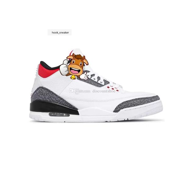 

jumpman 3 denim se fire red basketball shoes 3s men women sneakers sku cz6431 100