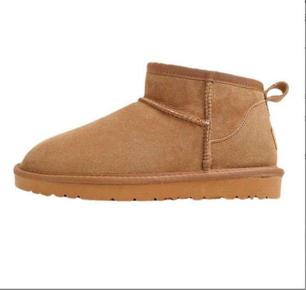 

australia classical mini u5854 women snow boots keep warm boot latest fashion sheepskin cowskin genuine leather plush boots mujer ugs botas, Black