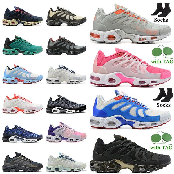 

wholesale 2022 tn terrascape plus tns running shoes size 12 tnplus sneakers purple pink grey orange white blue black barely volt metallic tu, White;red