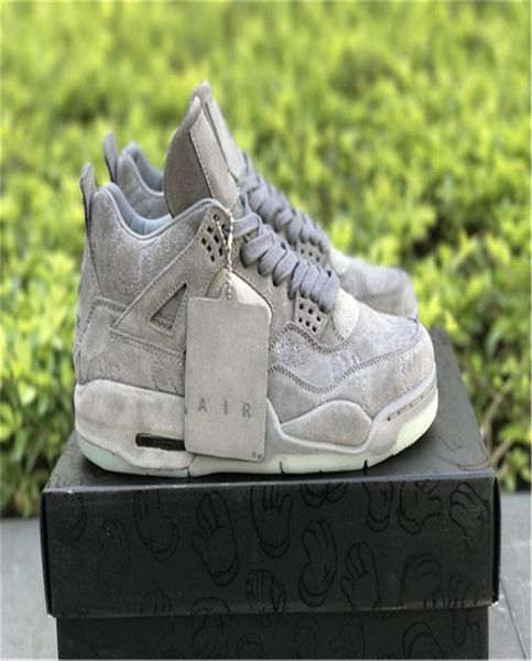

shoes kaws x 4 authentic cool grey black 4s xx clear glow in the dark white