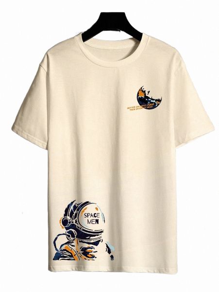 

men's t-shirts men cartoon & slogan graphic tee r88x#, White;black