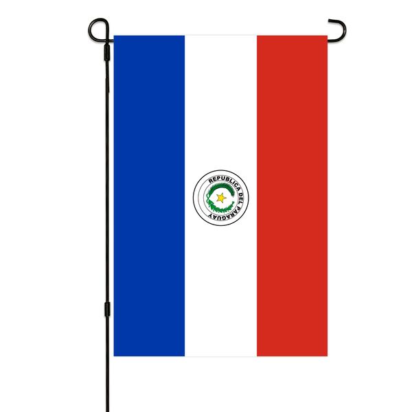 

paraguay garden flags 30x45cm vertical double sided outdoor welcome banner for yard outdoor decor