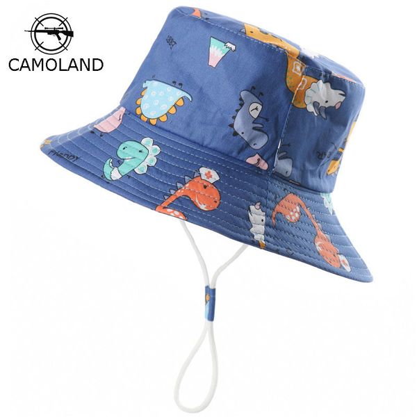 

caps hats camoland summer uv protection sun hats for child cartoon bucket hats outdoor boys girls beach cap breathable boonie caps 220907, Yellow