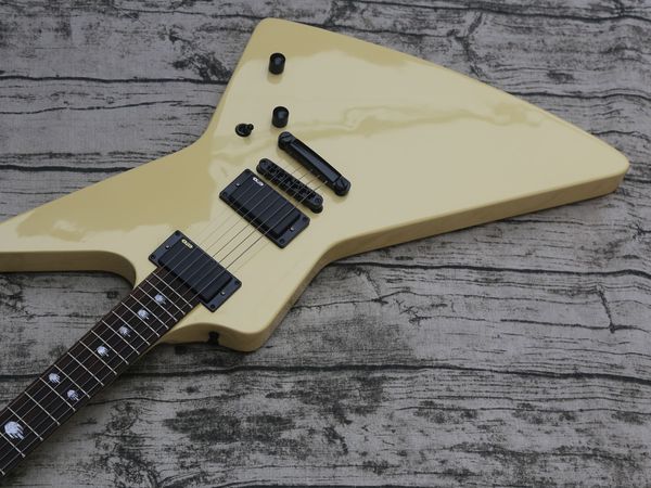 

custom electric guitar jameshetfield active pickups vintage white