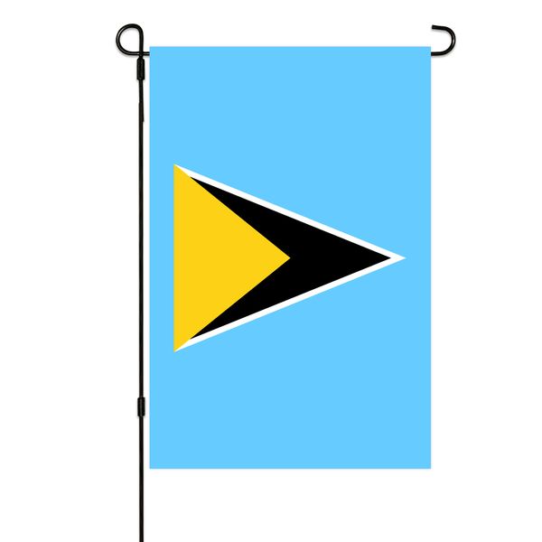 

saint lucia garden flags 30x45cm vertical double sided outdoor welcome banner for yard outdoor decor
