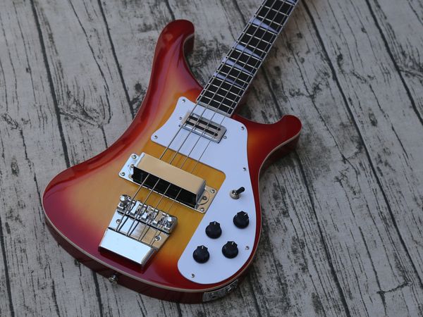

strings electric bass guitar neck thru body chorme hardware
