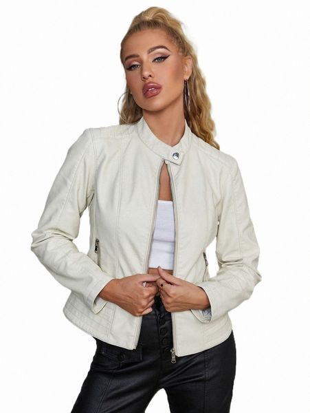 

women's jackets apperloth a zip front pu leather jacket c7d2#, Black;brown