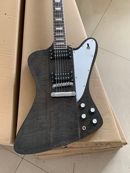 

custom quality firebird black electric guitar rr flying v electric guitar