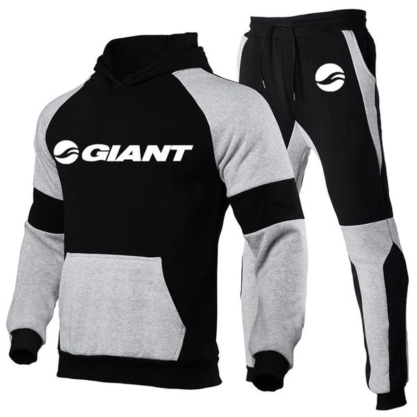 

mens tracksuits giant style two piece set hoodie pants men tracksuit sweat suits casual streetwear mens outfits sport suits tracksuit set 22, Gray