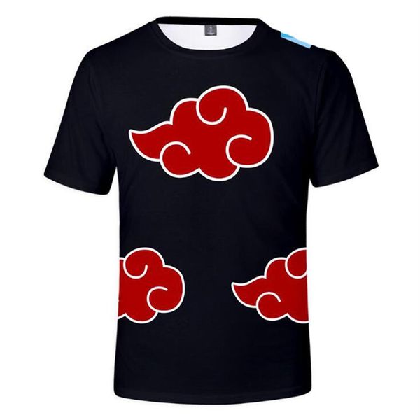 

new fashion naruto akatsuki logo pattern 3d t shirt itachi uchiha anime t-shirts tshirt size cosplay costume tees xs-xxl316v, White;black