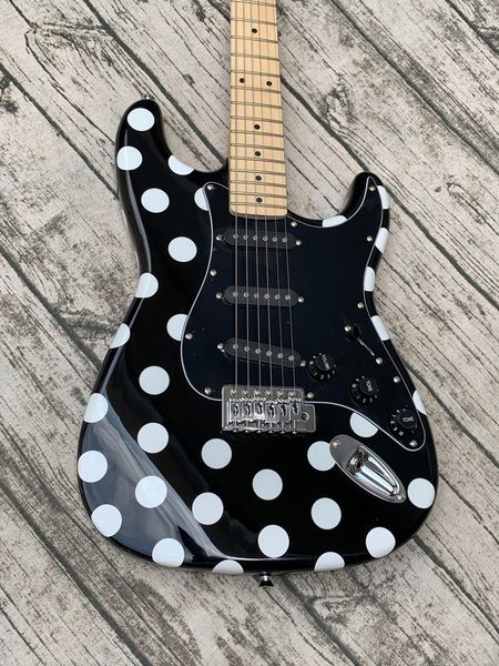 

promotion black white polka dot maple fingerboarwave point