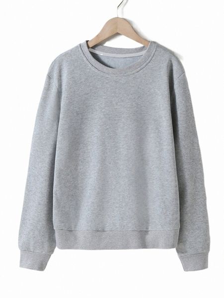 

women's hoodies & sweatshirts solid thermal lined sweatshirt z0ys#, Black