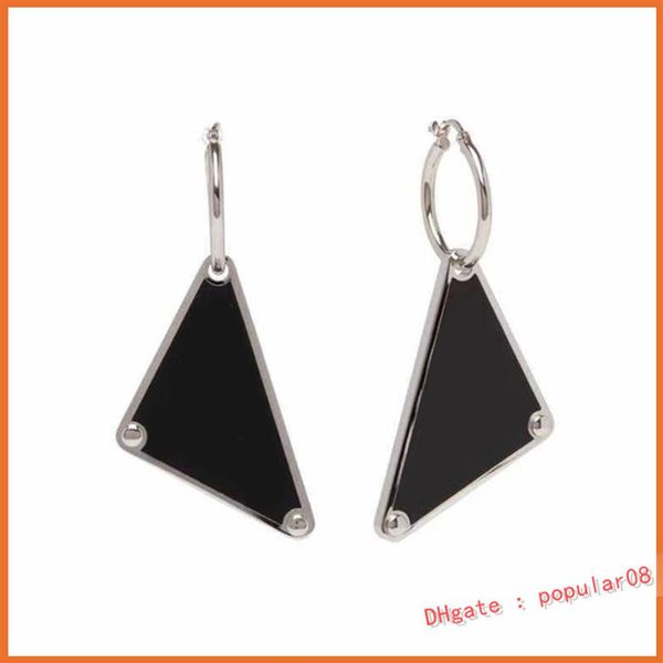 

triangle earings women men fashion jewelry stud hoop designer accessories womens designers gold designer earring pearls 2105223ly263m, Silver