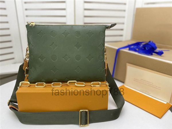 

designer luxury coussin mm khaki in full set m57782 bag handbag crossbody bag 2022 quality