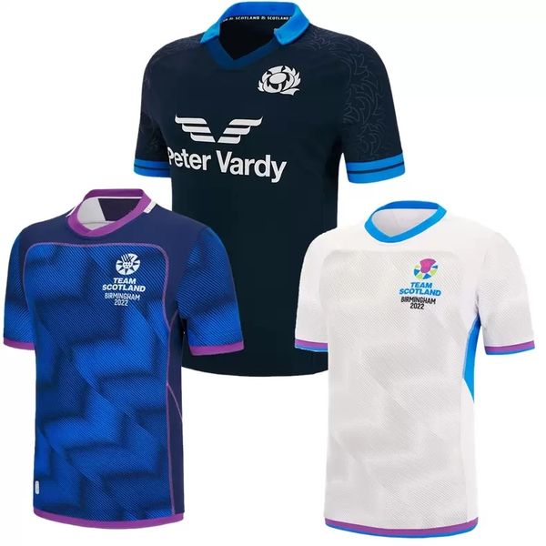 

2022 2023 scotland rugby jersey 22 23 commonwealth games alternate home away shirt size s-5xl, Black;gray