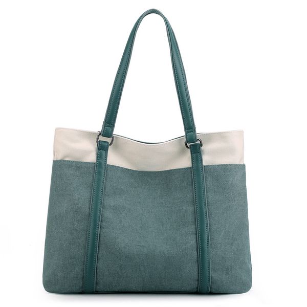 

women laptote bag for work lightweight splice canvas 15.6 inch handbag purse