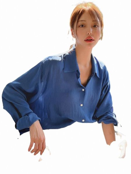 

women's blouses & shirts dazy solid button front drop shoulder shirt b01o#, White