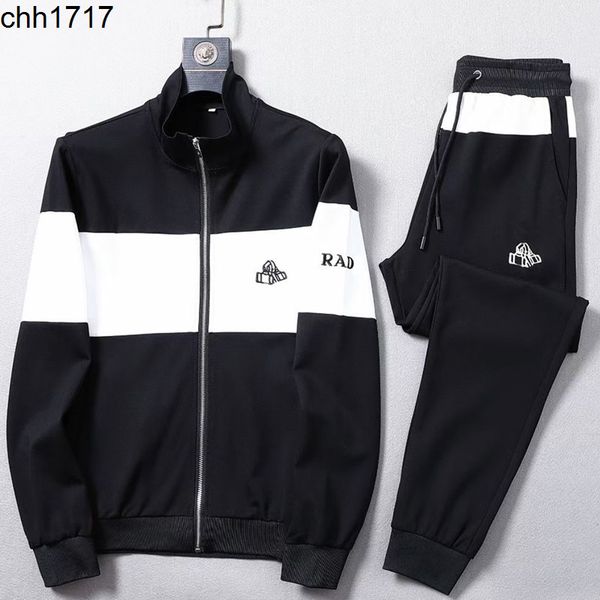 

2022 tracksuits new style wind bead ground cotton leisure sports suit men's fashion two-piece suit large size fashion, Gray