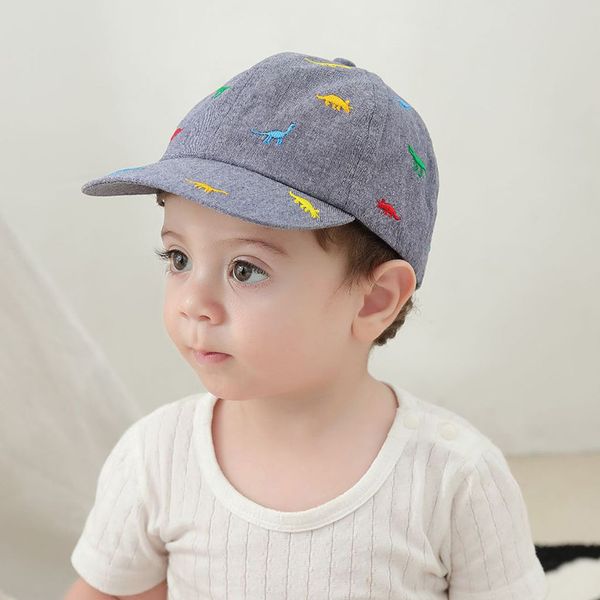 

caps hats jangannsa tolddler embroidered dinosaur baseball cap spring summer sunshade cap baby boy girl cotton fashion hat 220907, Yellow